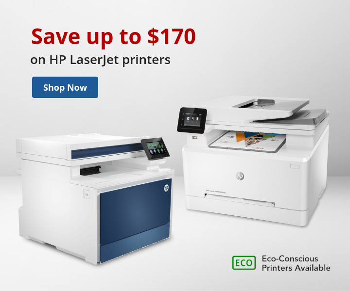 Save up to $170 on HP Laserjet printers - Shop Now