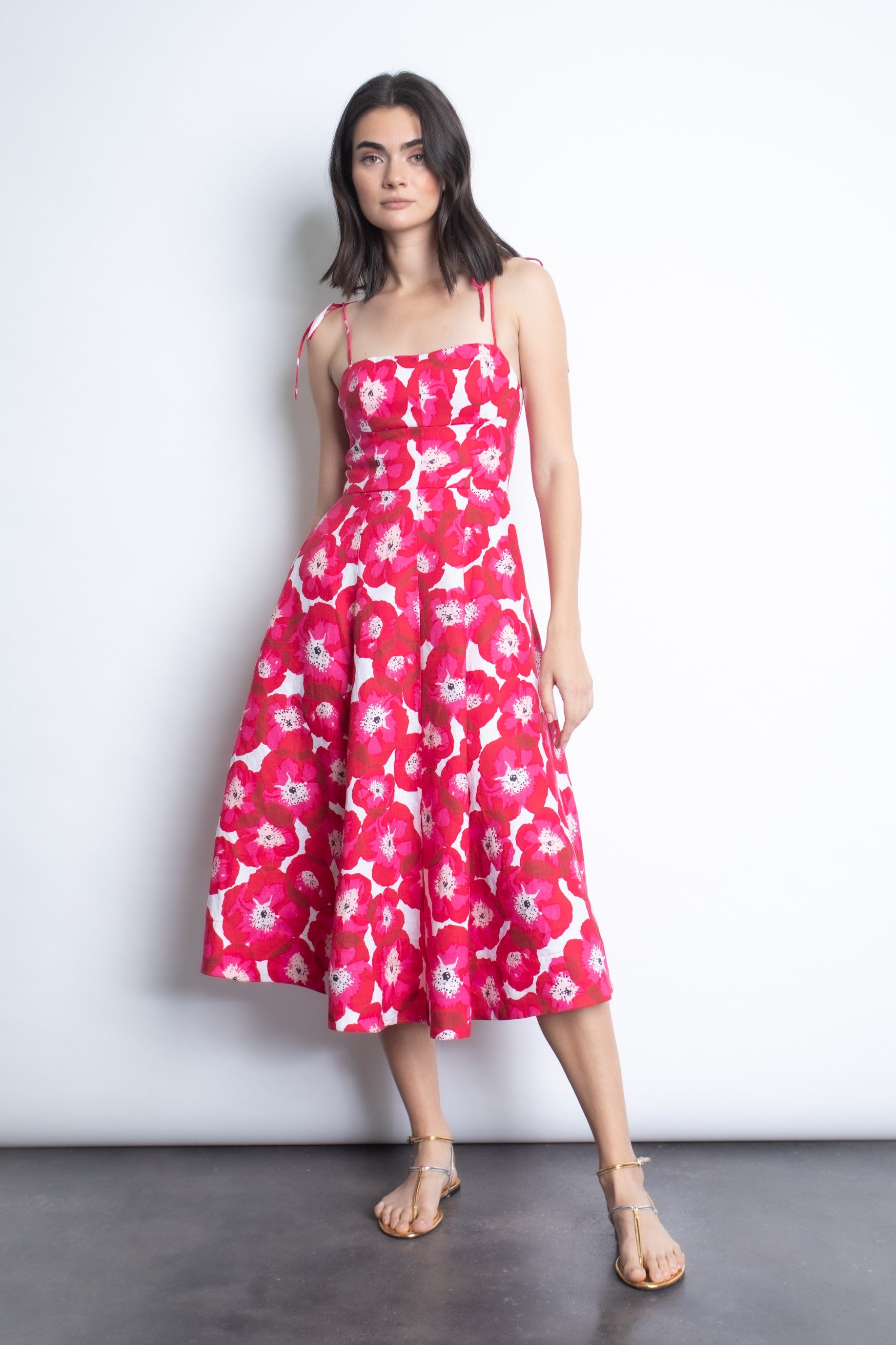 Image of Yadria Print Midi Dress