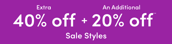 Extra 20% off + An Additional 20% off