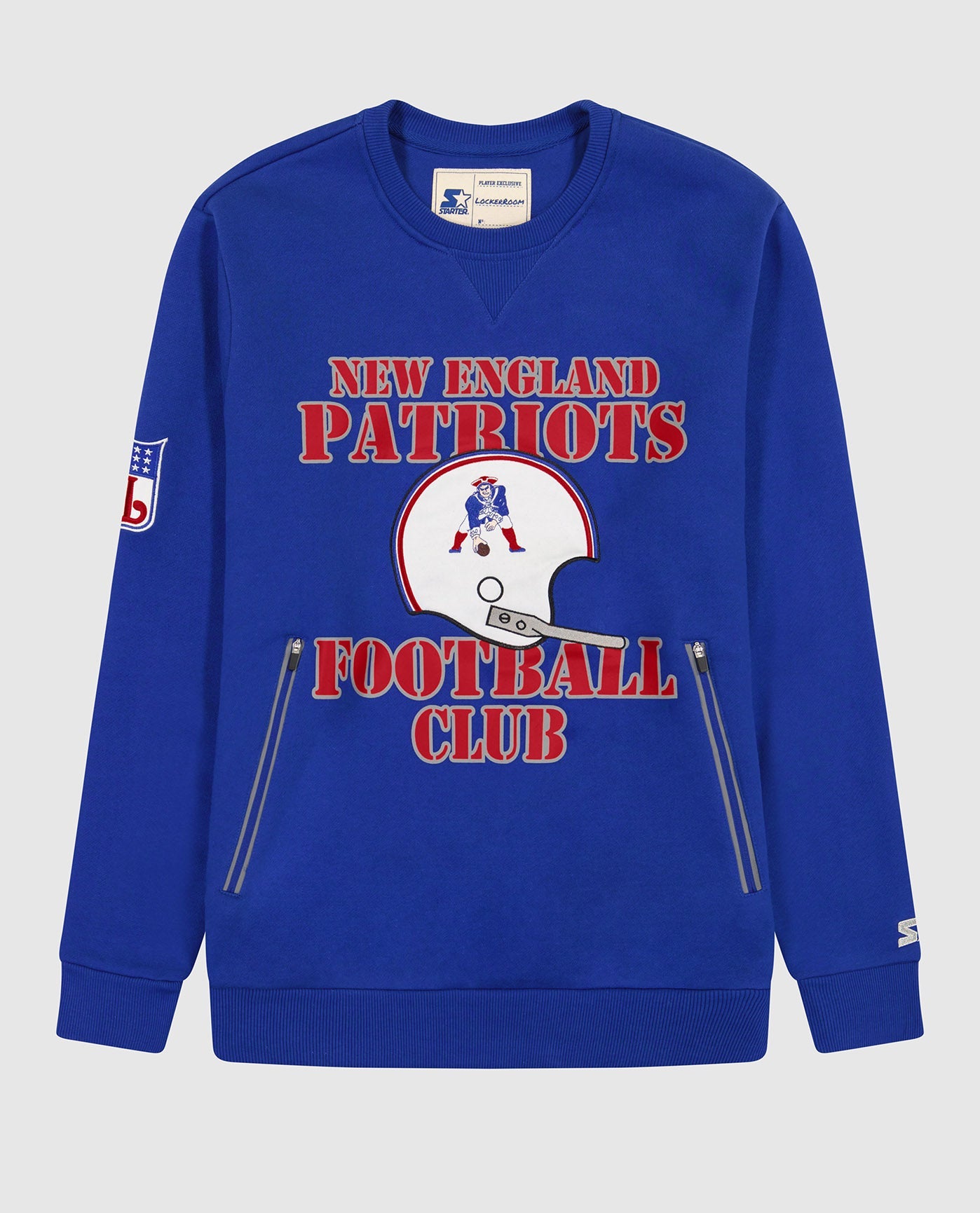 Image of New England Patriots Crew Neck Sweatshirt