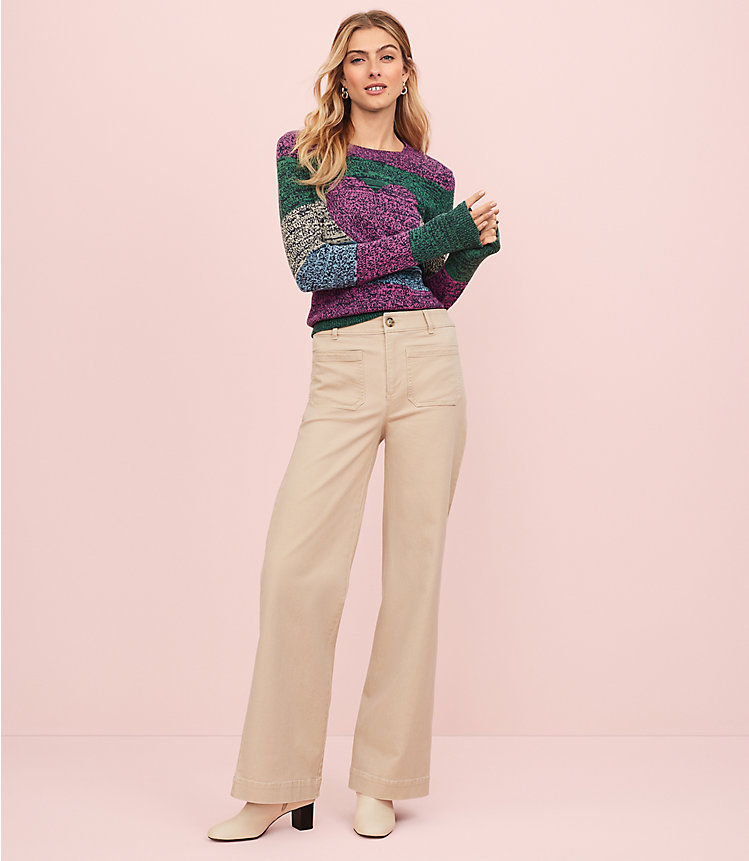 Palmer Wide Leg Pants in Twill