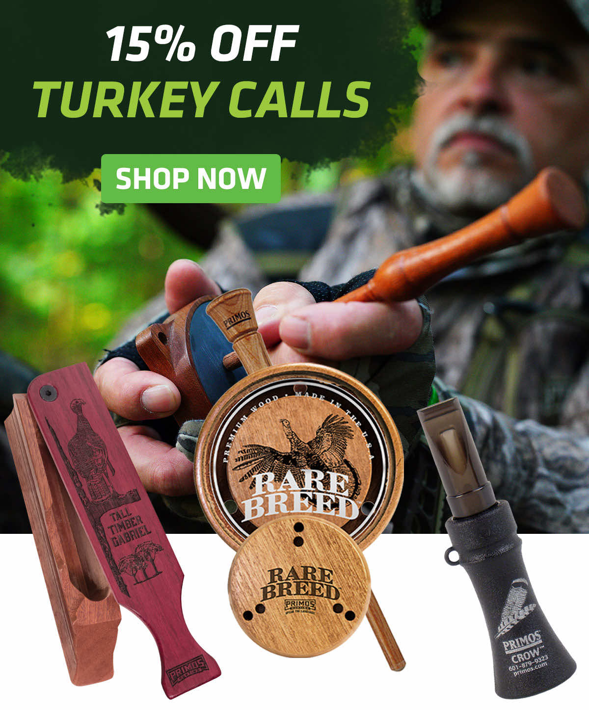 15% Off Turkey Calls