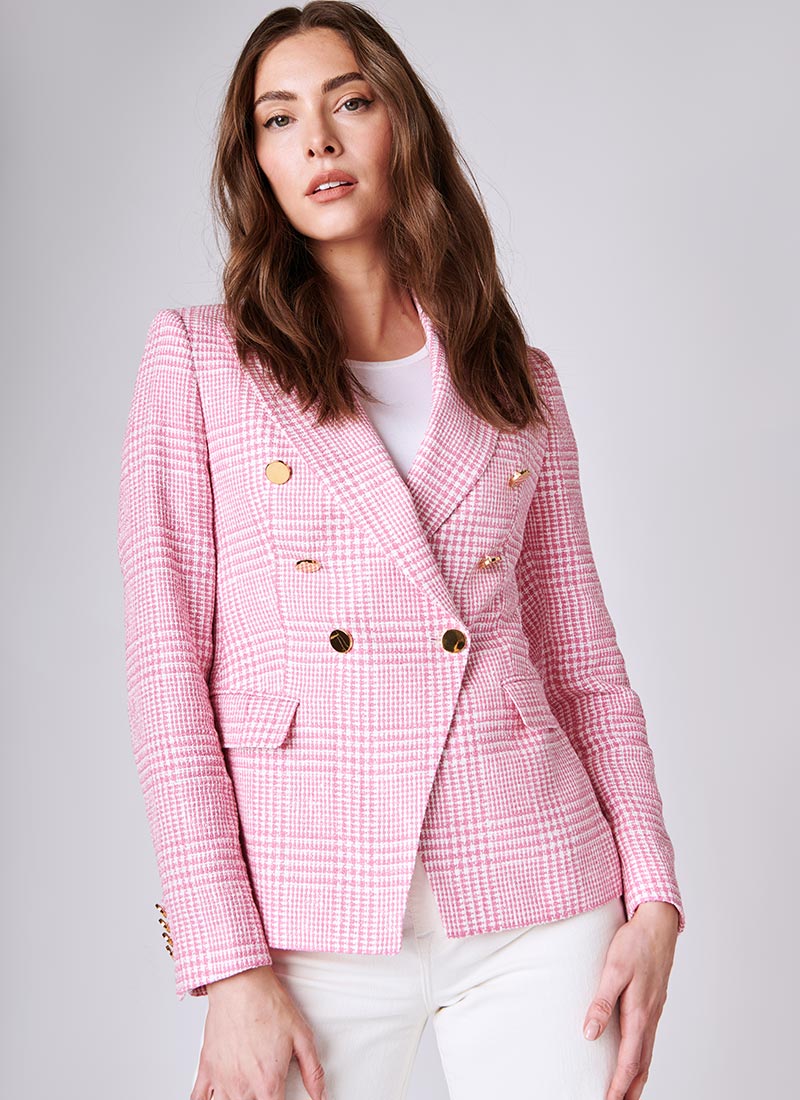 Image of Alicya Plaid Blazer