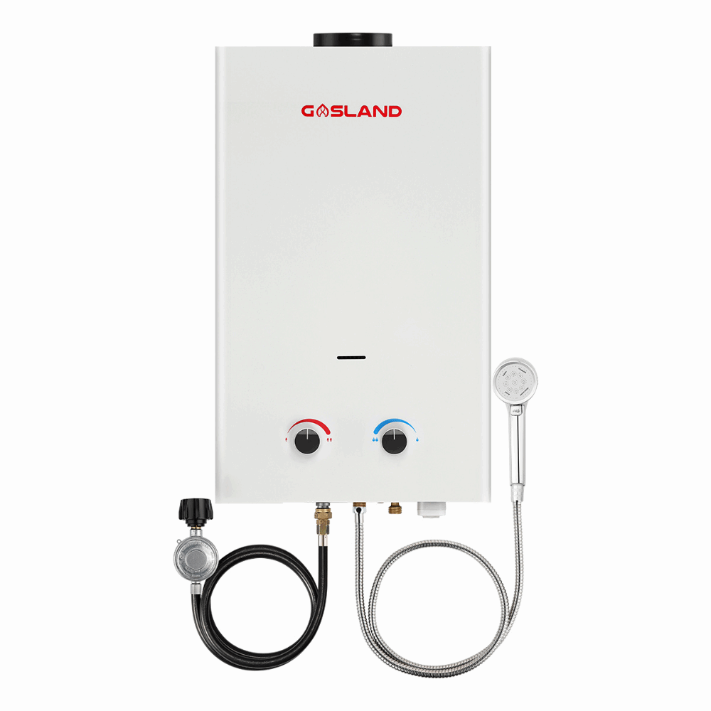 GASLAND 3.18GPM 12L 82,000 BTU Outdoor Portable Propane Instant Hot Water Heater for RV Camper