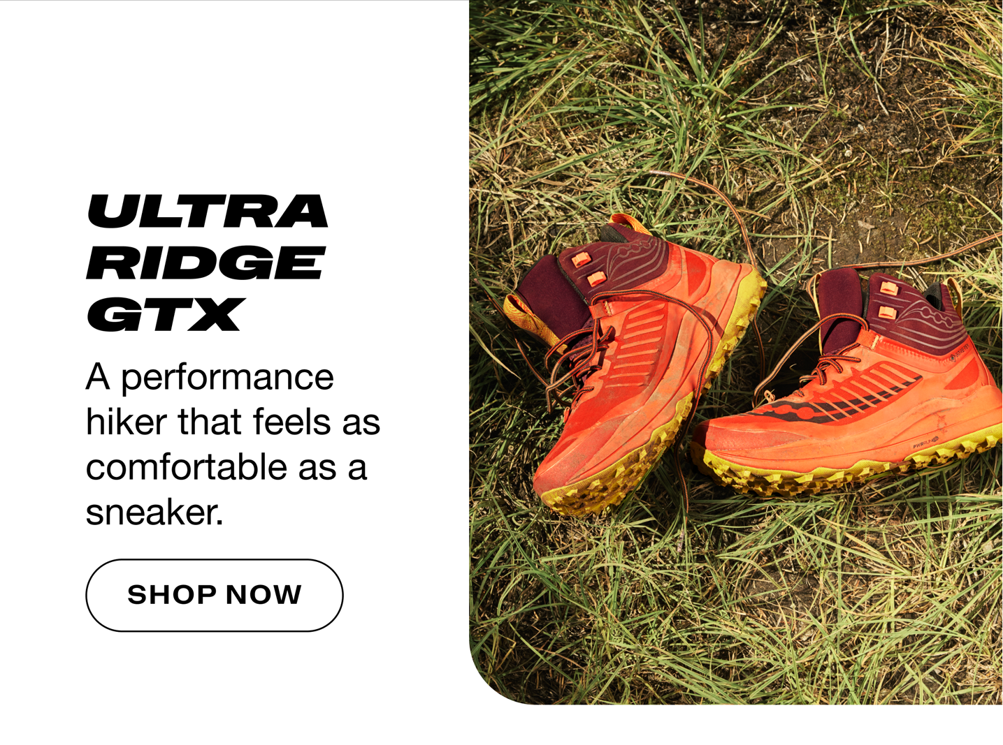 Saucony - ULTRA RIDGE GTX - A performance hiker that feels as comfortable as a sneaker. SHOP NOW HERE!