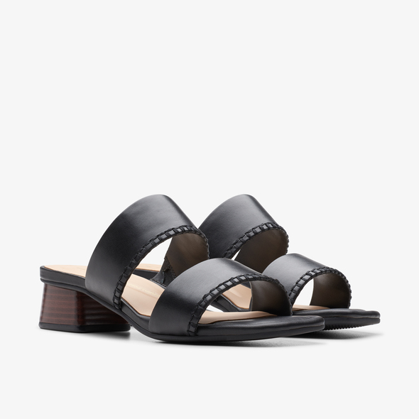 Serina 35 Mule Black Leather