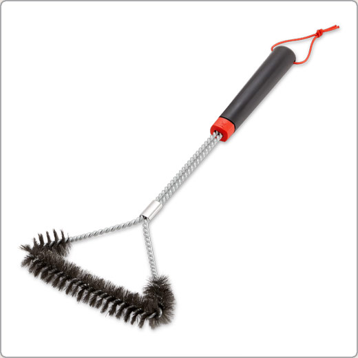 image of Grill Brush - 18” Three-Sided