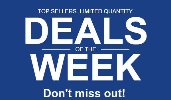 Top Sellers. Limited Quantity Deals of the Week. Don't miss out. Shop Now