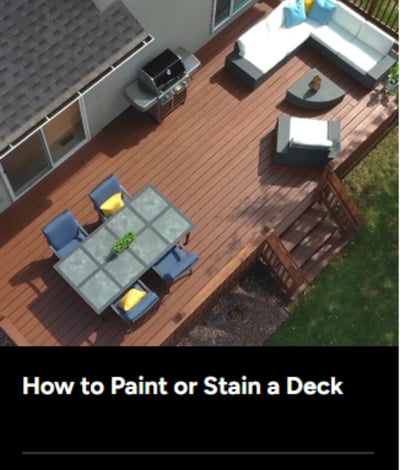 How to stain a deck