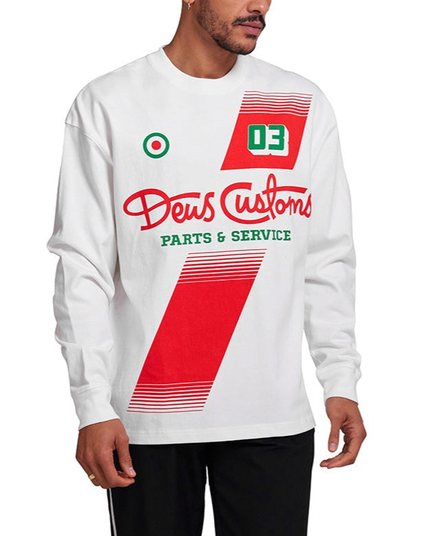 Image of Campaign Long Sleeve Tee - Vintage White