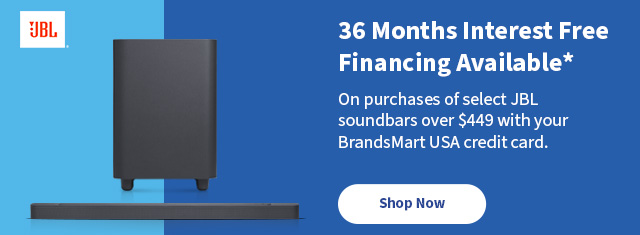 JBL 36 Months Interest Free Financing Available