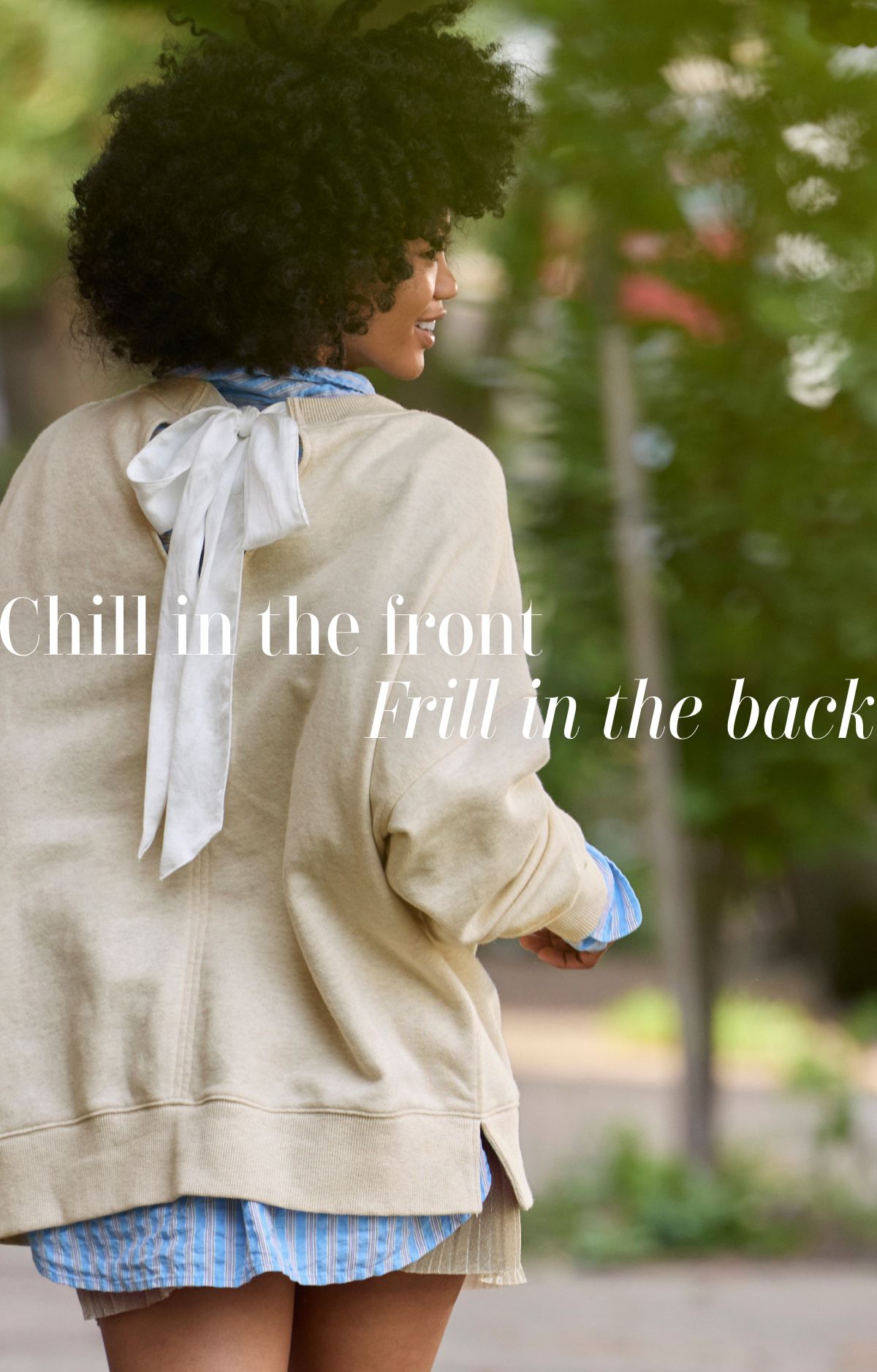 Chill in the front | Frill in the back