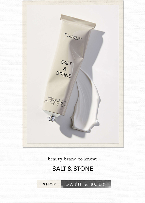 Salt and Stone hand cream. Shop bath and body