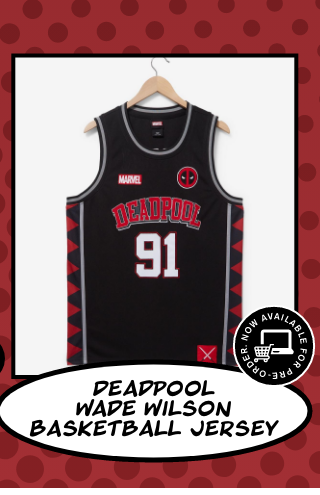 Deadpool Wade Wilson Basketball Jersey