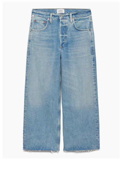 Ayla raw hem jean