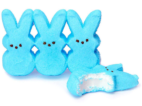 130318 - Peeps Marshmallow Candy Bunnies - Blue: 8-Piece Pack