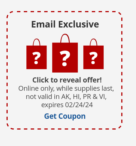 Email Exclusive. Click to reveal offer