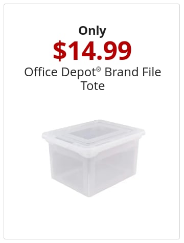 Only $14.99 Office Depot® Brand File Tote