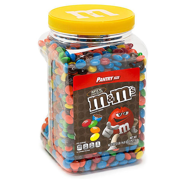 126885 - Milk Chocolate M&M's Candy: 56-Ounce Jar