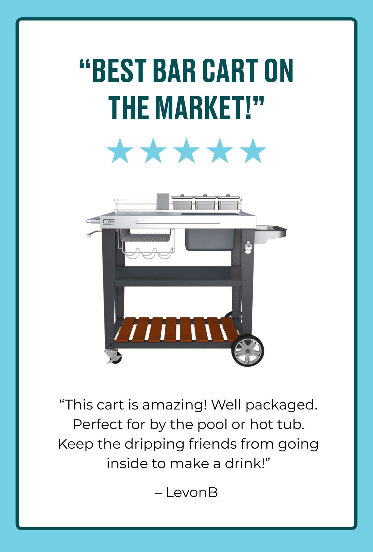 "Best Bar Cart On The Market!"