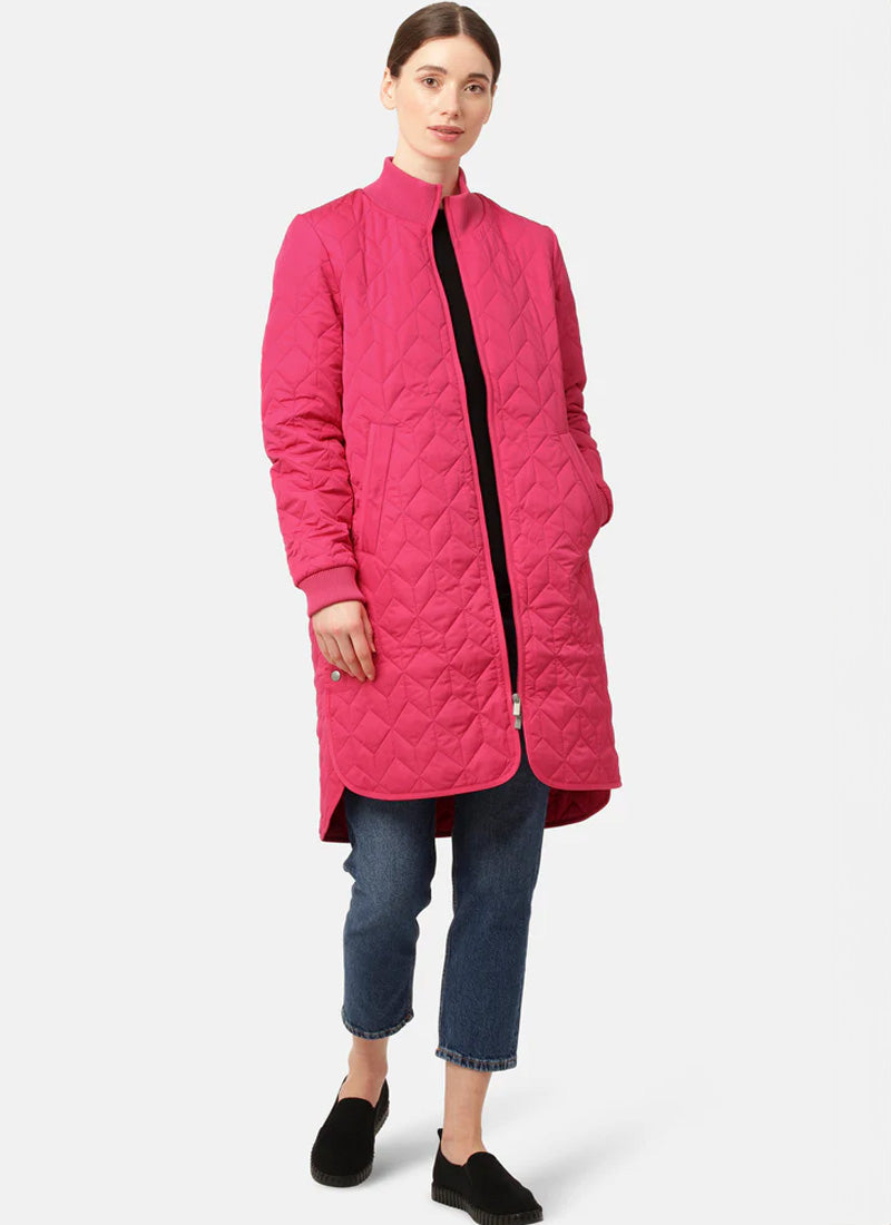 Image of Long Diamond Quilted Coat