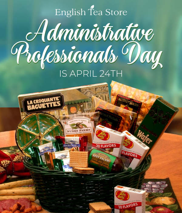 Administrative Professionals Day is April 24. 15% Off All Gift Baskets.