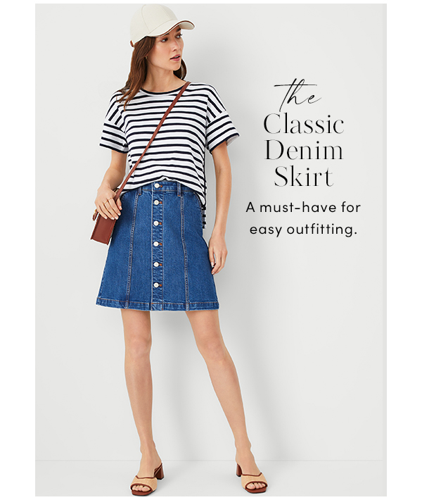 The Classic Denim Skirt