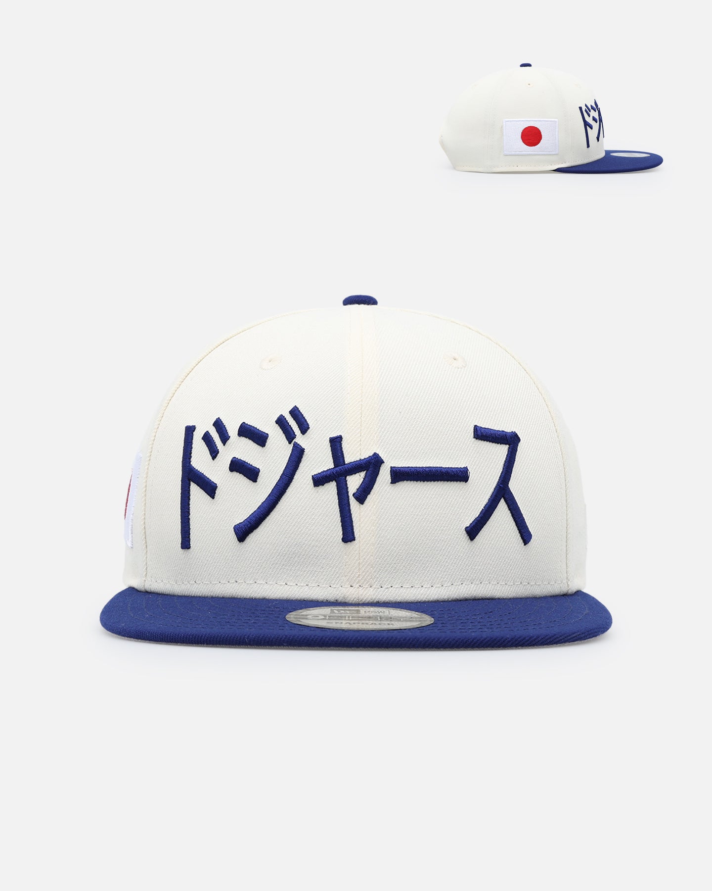 Image of New Era Los Angeles Dodgers 'Japan Pack' Kanji 9FIFTY Snapback Cream/Blue