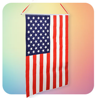 U.S. flag banner