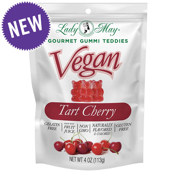 Lady May Sweets Vegan Gourmet Tart Cherry Gummi Teddies