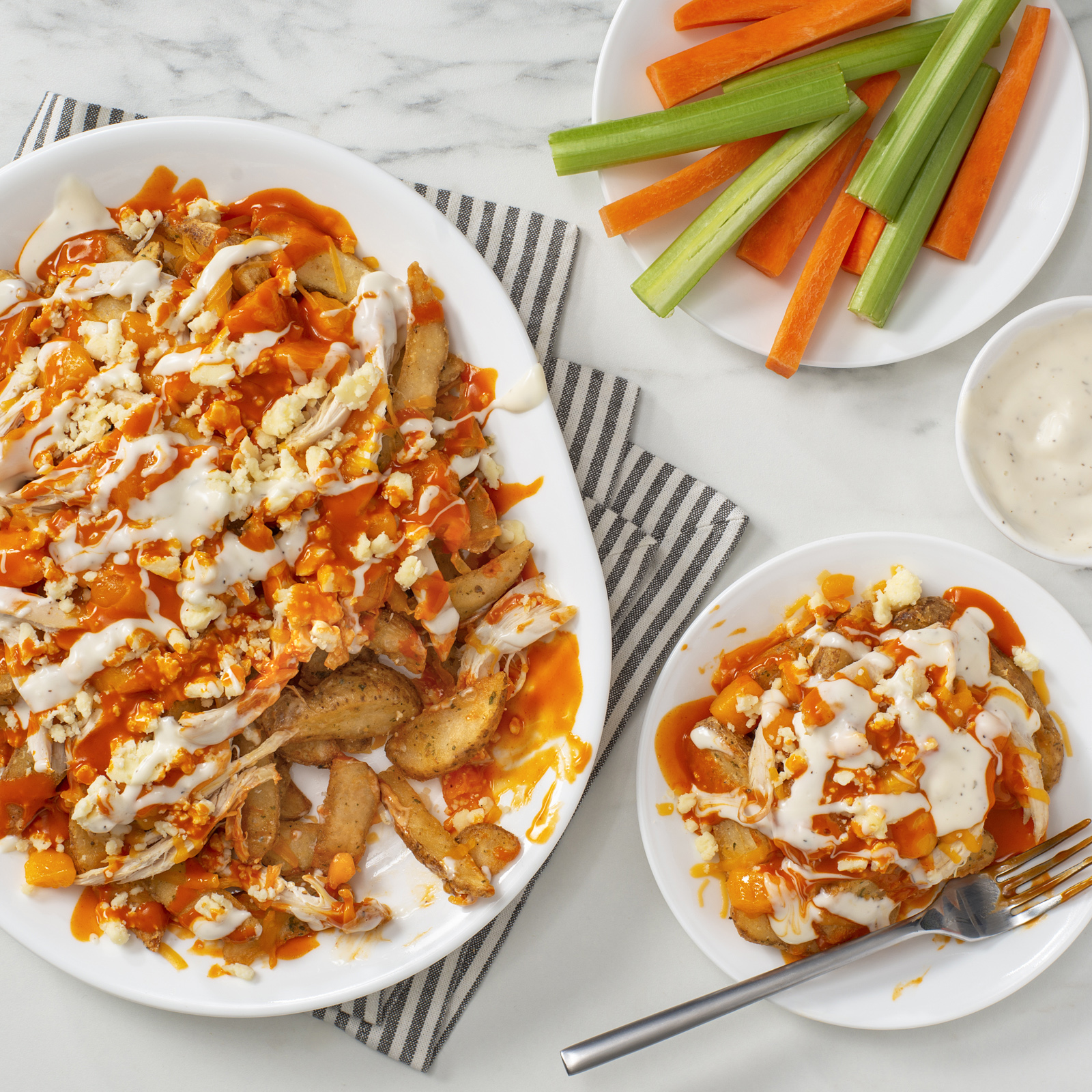 Duo Crisp + Air Fryer - Buffalo Chicken Poutine