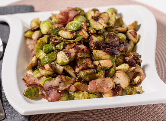 image of Brussels Sprouts with Bacon and Onions