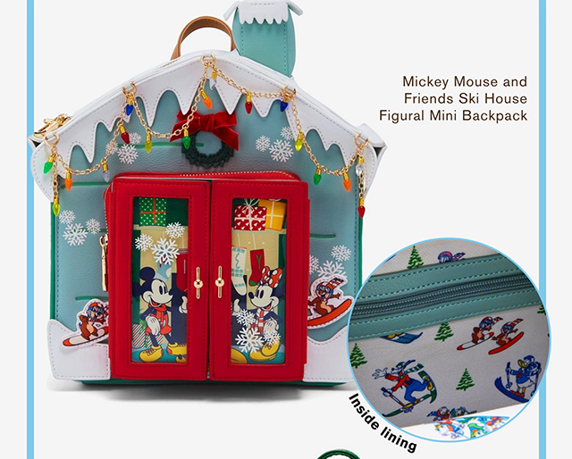 Mickey Mouse and Friends Ski House Figural Mini Backpack