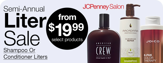 Semi-Annual Liter Sale. From $19.99, select products Shampoo Or Conditioner Liters