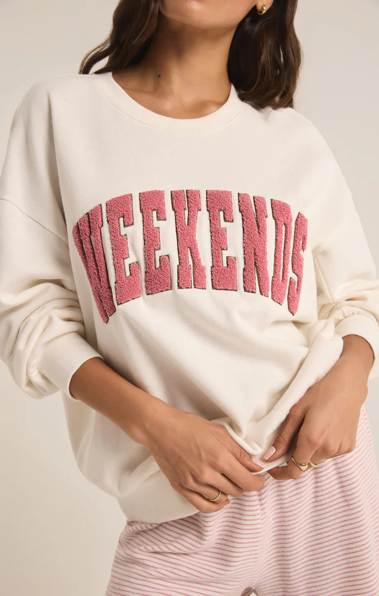 Image of Oversized Weekends Sweatshirt