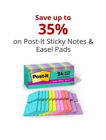 Save up to 35% on Post-It Sticky Notes & Easel Pads