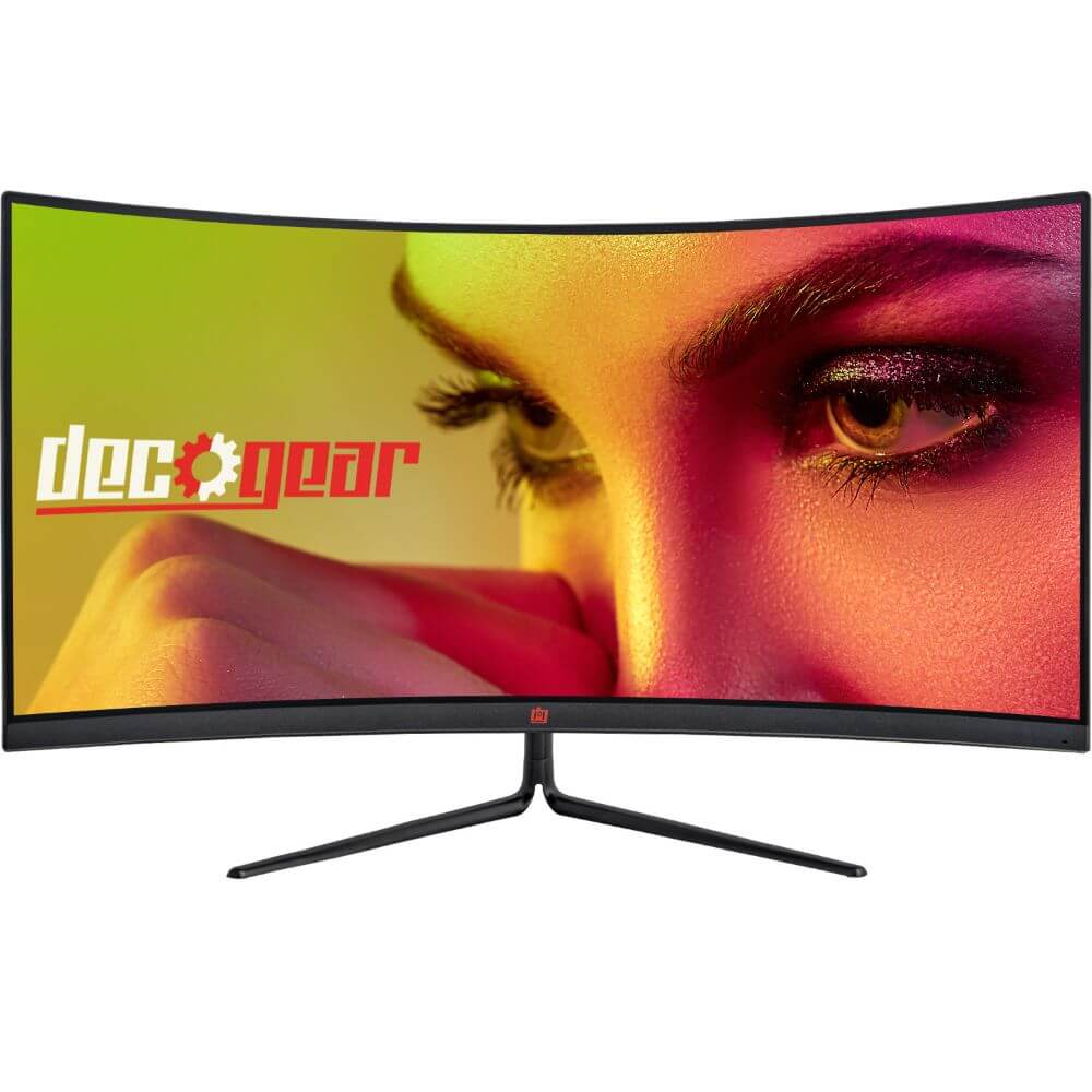 Deco Gear 30 Inch Curved Professional Monitor, 2560x1080, 200 HZ, 1ms MPRT, High Color Accuracy