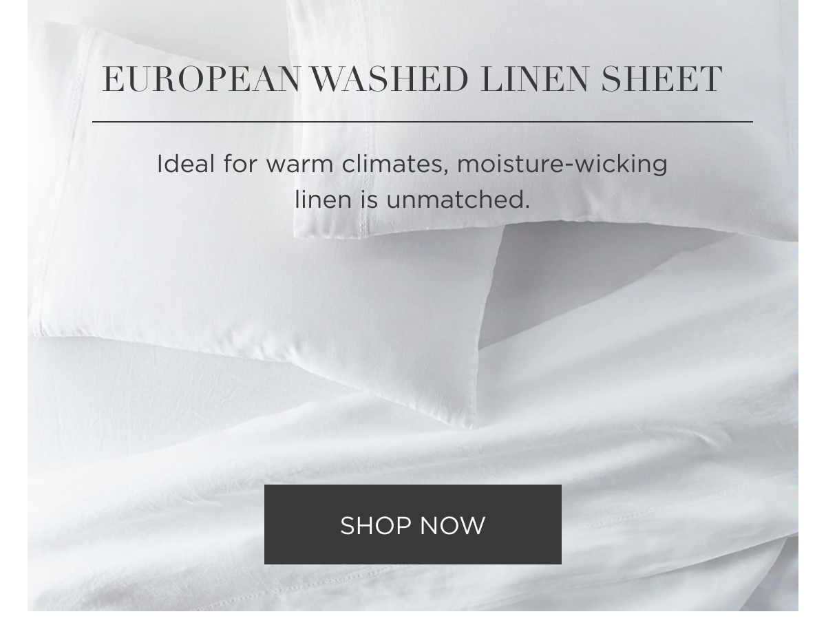 EUROPEAN WASHED LINEN SHEET