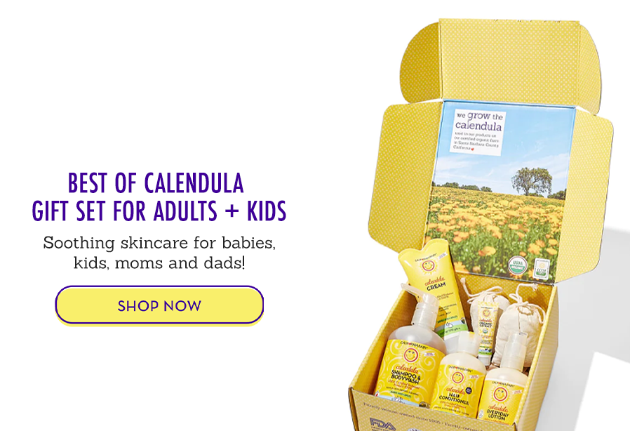 BEST OF CALENDULA™ GIFT SET FOR ADULTS + KIDS Soothing skincare for babies, kids, moms and dads!