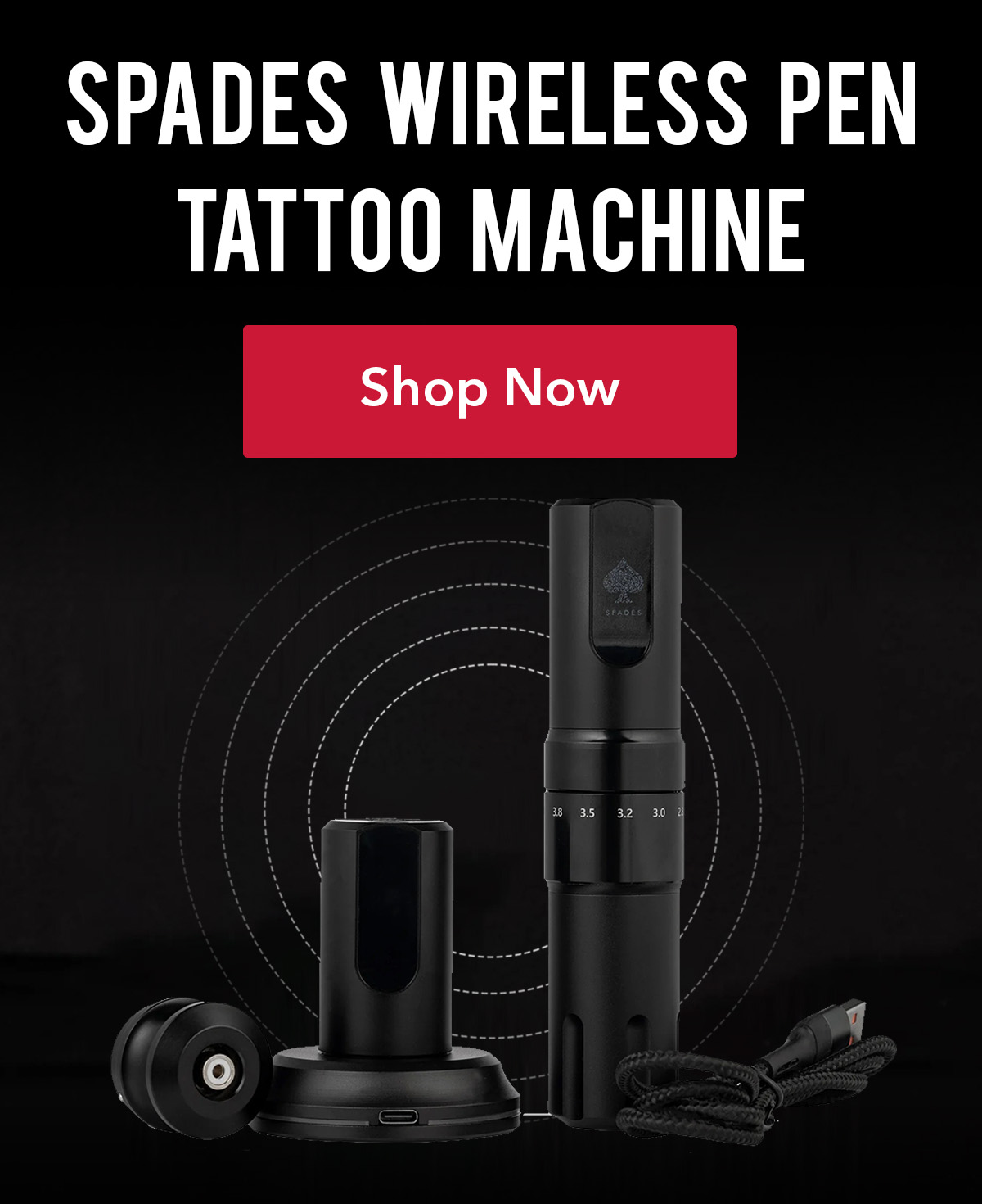 Spades Wireless Pen Tattoo Machine