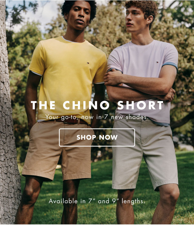 The chino short                                            Your go-to, now in 7 new shades.                                            Shop now                                            Available in 7 and 9 inch lengths.