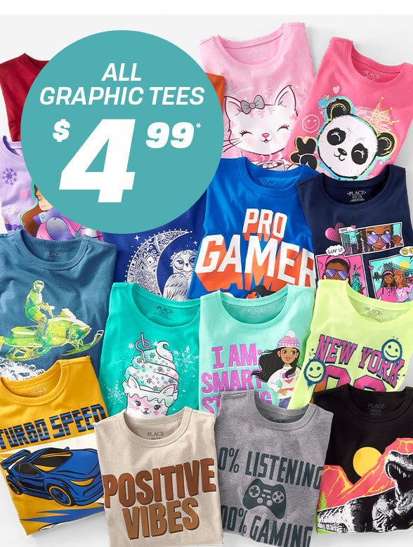 $4.99 All Graphic Tees 