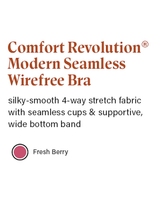 Comfort Revolution Modern Seamless Wirefree Bra