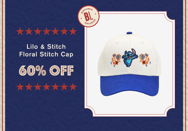 Lilo and Stitch Floral Stitch Cap