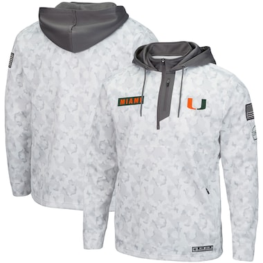  Colosseum Arctic Camo  OHT Military Appreciation Quarter-Zip Hoodie