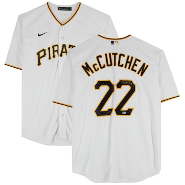 Andrew McCutchen  Autographed White Nike Replica Jersey