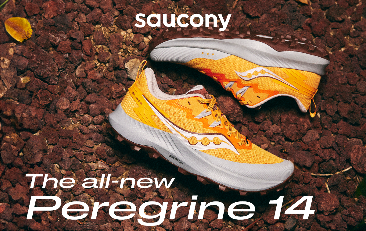 Saucony. The all new Peregrine 14