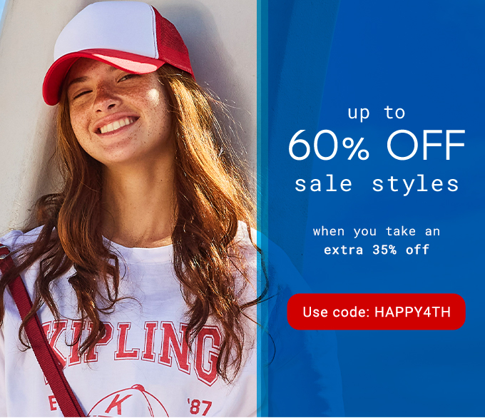 UP TO 60% OFF SALE STYLES WHEN YOU TAKE AN EXTRA 35% OFF