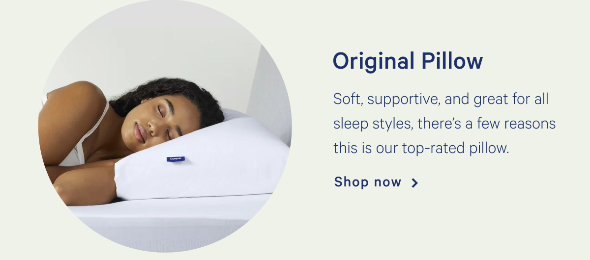 Original Pillow >> Soft, supportive, and great for all sleep styles, thereâ€™s a few reasons this is our top-rated pillow. >> Shop now >>