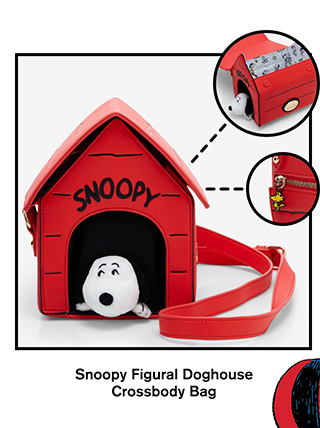 Snoopy Figural Doghouse Crossbody Bag